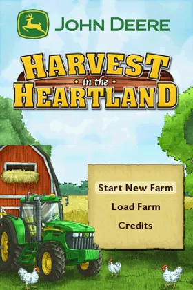 John Deere - Harvest in the Heartland (USA) (Rev 1) screen shot title